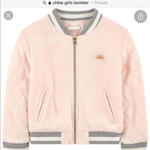 Gorgeous Chloe satin bomber jacket precious EUC.